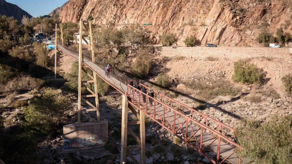 Puente colgante Cacheuta